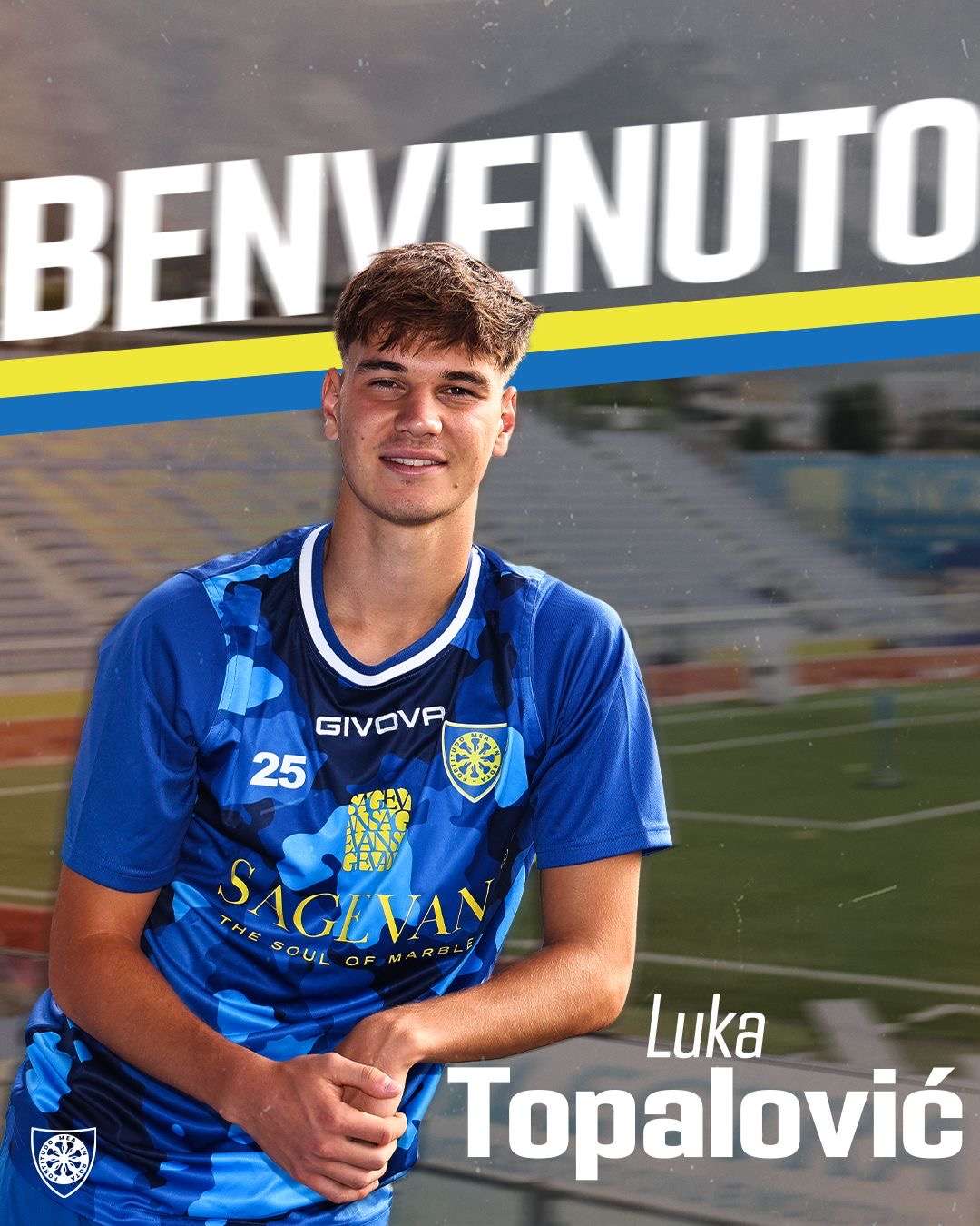 Luka Topalović sotto le Apuane